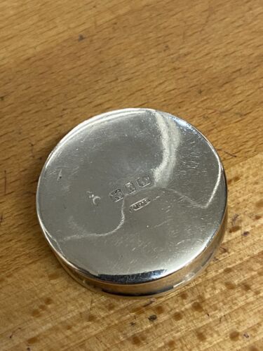 Pretty Silver Pill Pot Floral Design Small Collectable Container Great Gift Idea