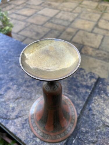 Antique Brass Vase Highly Decorated Possible Asian Origin Collectable Brassware