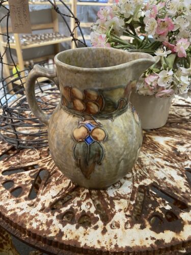 Vintage Cranston Pottery Art Nouveau Jug Vase Collectable Tube Lined Ornament