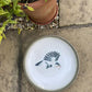 Large Unusual Vintage Honiton Pottery Charger Plate Dish Bird Swallow Dragonfly