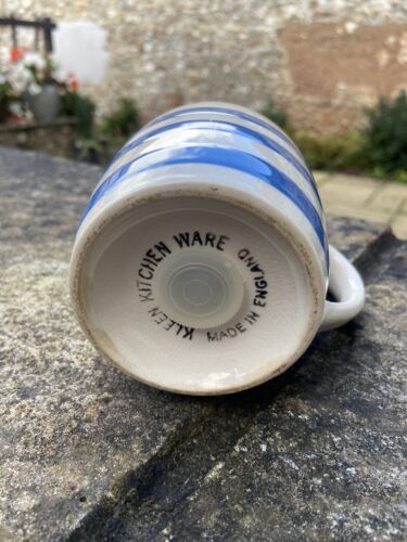 Vintage Kleen Kitchen Ware Sifter Collectable Kitchenware Blue White Stripe