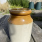 Vintage Stoneware Pot or Pot Collectable Kitchenalia Flowers Utensils Storage