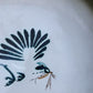 Large Unusual Vintage Honiton Pottery Charger Plate Dish Bird Swallow Dragonfly