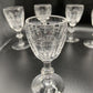 Collection Of Six Antique Drinking Glasses Liqueur Glasses Drinks Hand Blown