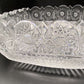 Stunning Cut Glass Fruit Bowl Heavyweight Very Detailed Decoration