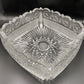 Stunning Cut Glass Fruit Bowl Heavyweight Very Detailed Decoration