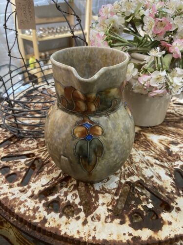 Vintage Cranston Pottery Art Nouveau Jug Vase Collectable Tube Lined Ornament