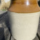 Vintage Stoneware Pot or Pot Collectable Kitchenalia Flowers Utensils Storage