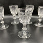 Collection Of Six Antique Drinking Glasses Liqueur Glasses Drinks Hand Blown