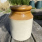 Vintage Stoneware Pot or Pot Collectable Kitchenalia Flowers Utensils Storage