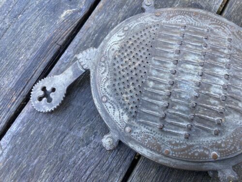 Vintage Indian Spice Cheese Nutmeg Coconut Grater Form of Tortoise Kitchenalia