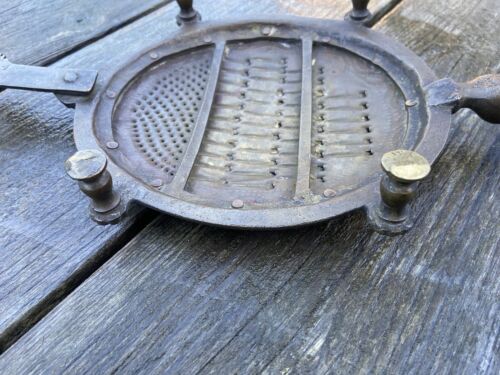 Vintage Indian Spice Cheese Nutmeg Coconut Grater Form of Tortoise Kitchenalia