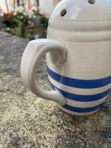 Vintage Kleen Kitchen Ware Sifter Collectable Kitchenware Blue White Stripe