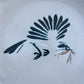 Large Unusual Vintage Honiton Pottery Charger Plate Dish Bird Swallow Dragonfly