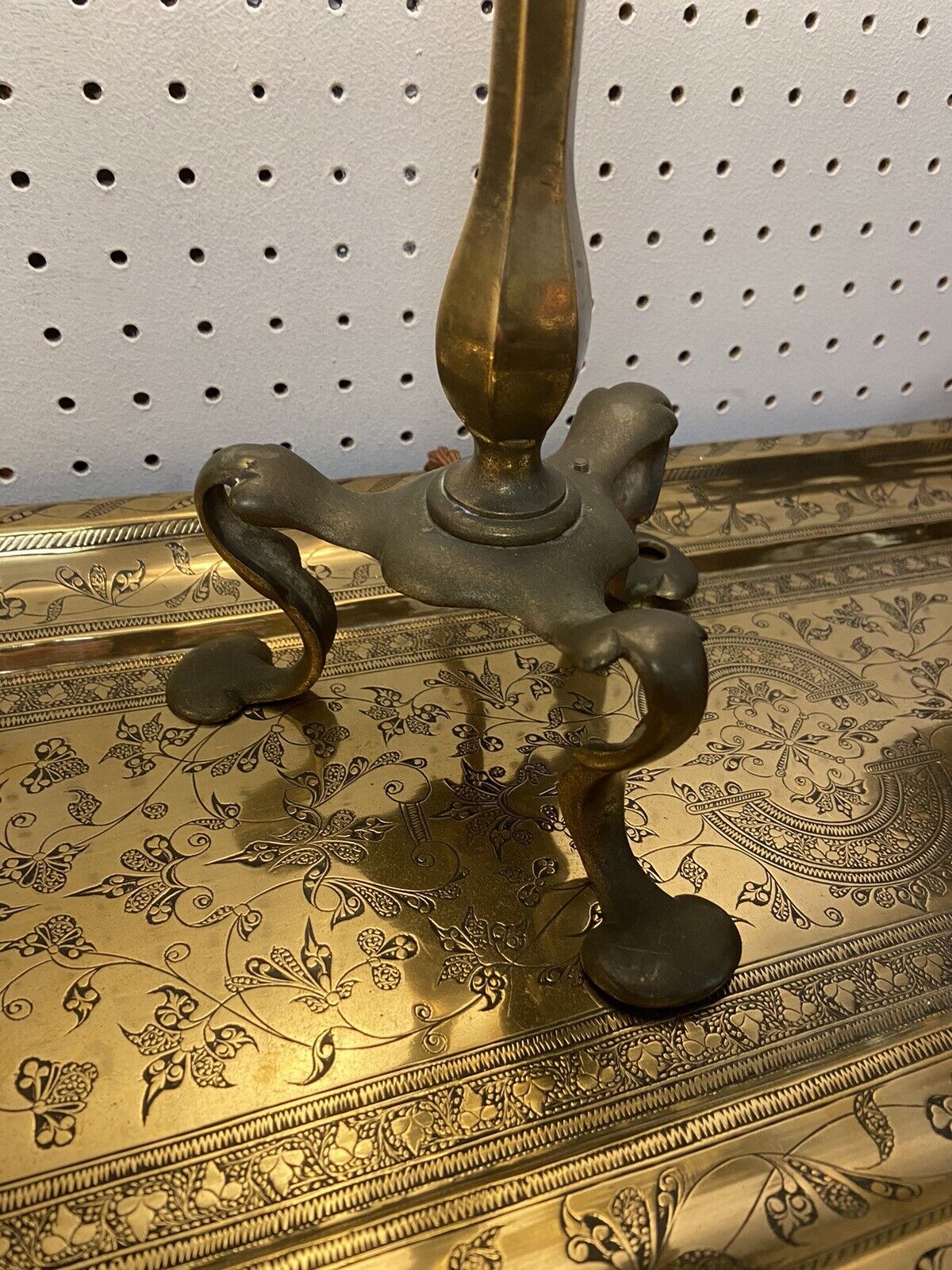 Antique Pullman Carriage Lamp Arts & Crafts Brass Train Table Light Collectable