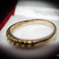 Pretty 9 Carat Gold and Diamond Ring Half |Eternity Size O Pre-Owned Gift Idea