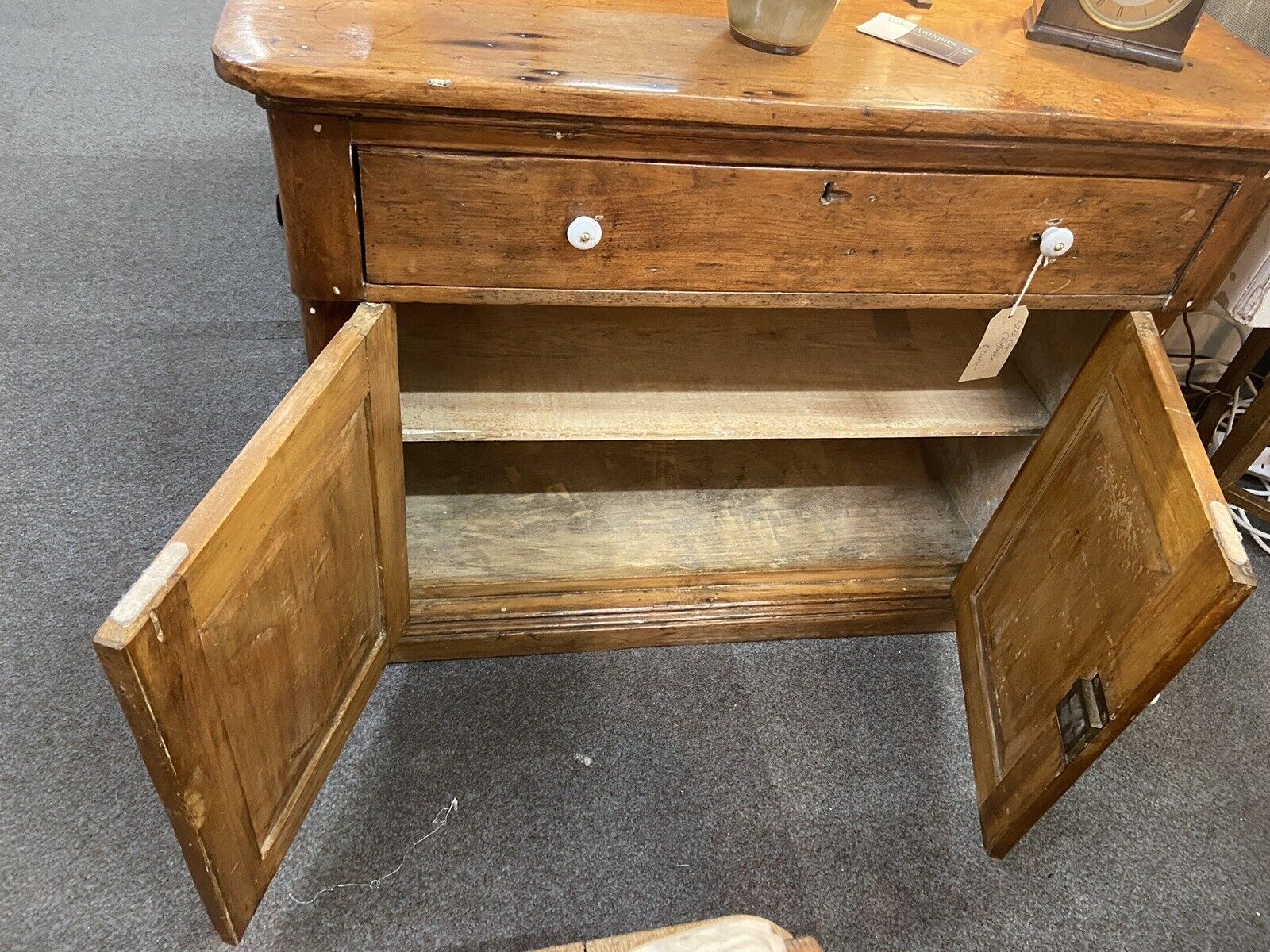 Antique Chiffonier Pine Cupboard Sideboard Late 19th Century Furniture