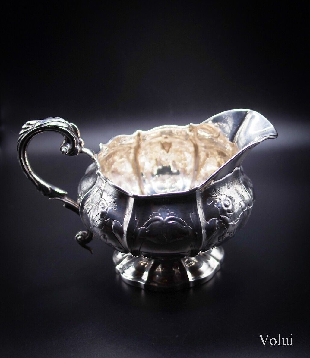 Heavyweight Antique Georgian Silver Cream Jug William Eley 1825 London