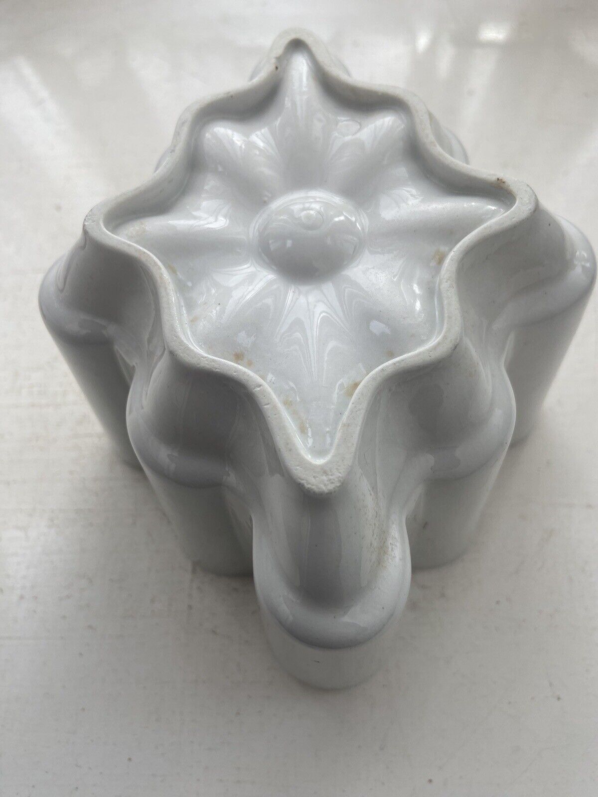 Antique / Vintage Jelly Mould Pudding Blancmange Diamond Shaped Kitchenalia