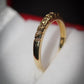 Pretty 9 Carat Gold and Diamond Ring Half |Eternity Size O Pre-Owned Gift Idea