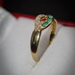 Stunning 9ct Gold Emerald and Diamond Ring Size O Great Gift Idea