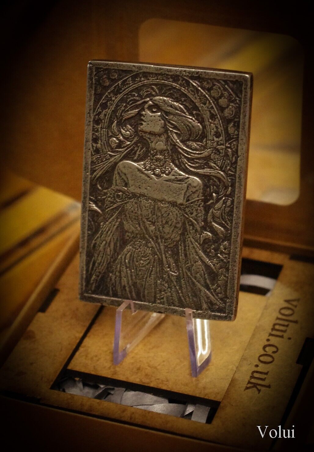 Silver Bar Design Art Nouveau Charlotte Collectable Sand Cast Hand Finished