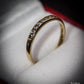 Attractive 9 Carat Gold and Diamond Half Eternity Ring Size O 1/2 Pre-Owned Gift