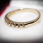 Pretty 9 Carat Gold and Diamond Ring Half |Eternity Size O Pre-Owned Gift Idea