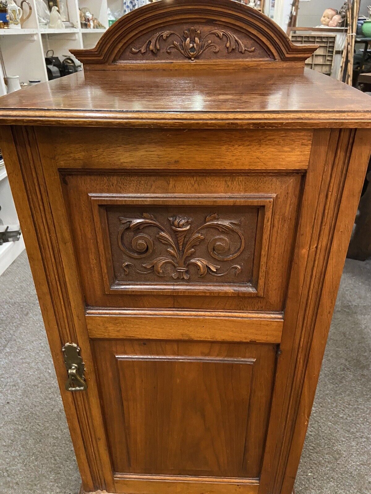 Antique Mahogany Pot Cabinet Cupboard Bedside Table Furniture