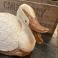 Large Wooden Goose Hand Painted Shabby Chic Ornament Folk Art