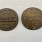 Vintage Brass Plaques Berkel & Parnall's Slicing Machine British Collectable