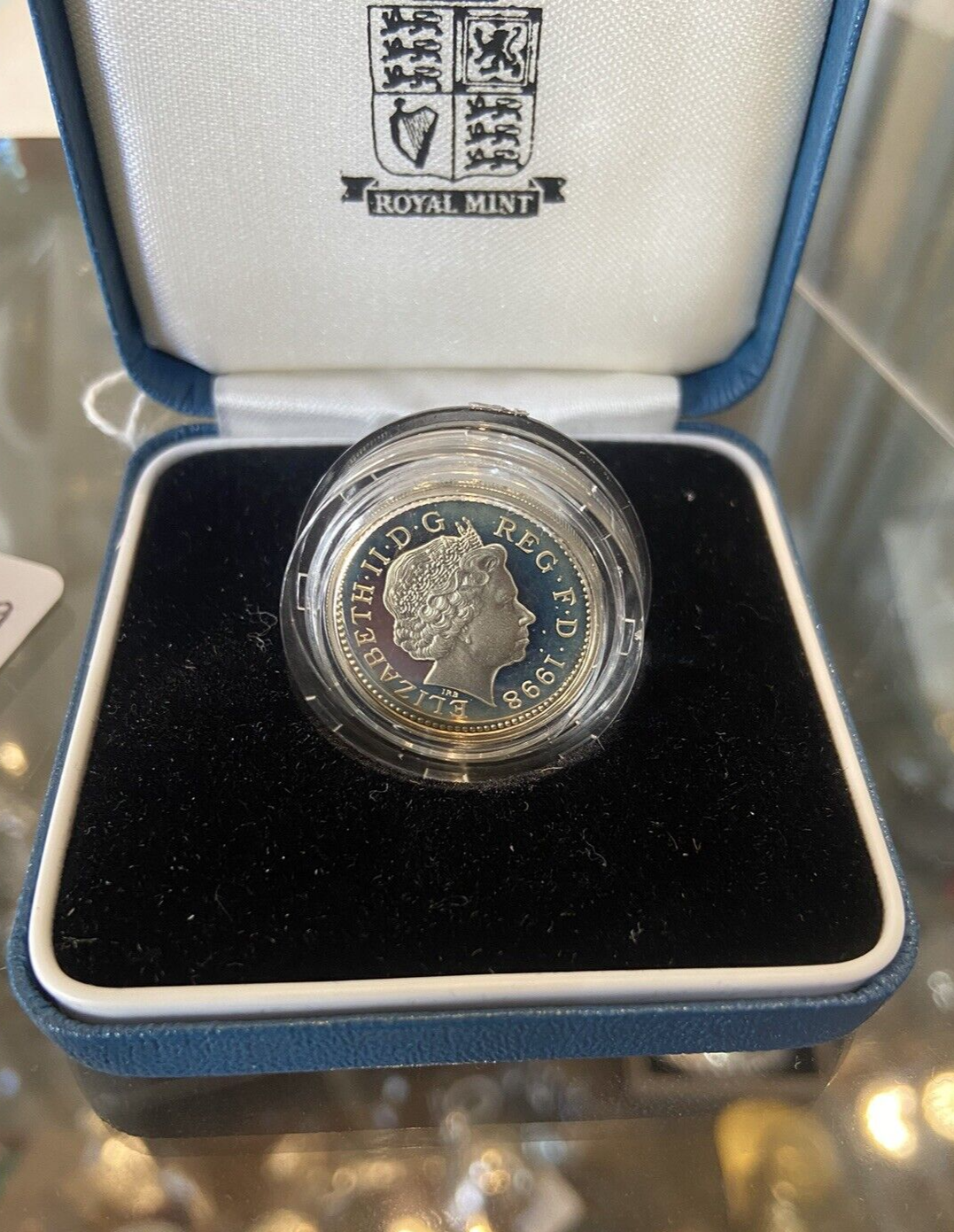 UK Silver Proof One Pound £1 Coin 1998 Certificated Collectable Coins