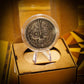 Silver 100  Dollar Steampunk Coin Design Collectable Sand Cast Hand Finished