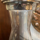 Stunning Silver Topped Krosno Pyramid Decanter Broadway & Co 2003 B/Ham