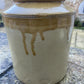 Vintage Stoneware Pot or Pot Collectable Kitchenalia Flowers Utensils Storage