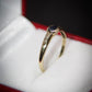 Charming 9 Carat Gold and Sapphire Ring Size M Pre-Owned Great Gift Idea