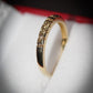 Pretty 9 Carat Gold and Diamond Ring Half |Eternity Size O Pre-Owned Gift Idea