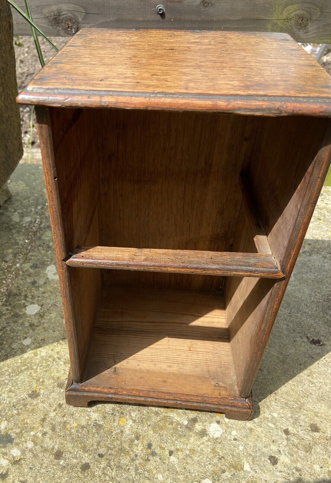 Small Antique Oak Spice Drawers Tabletop Two Drawer Unit Funiture