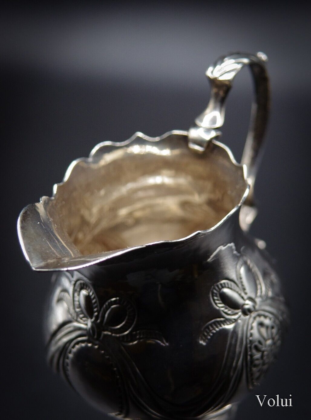 Antique Silver 1777 Georgian Cream Jug by Ann Smith & Nathaniel Appleton London