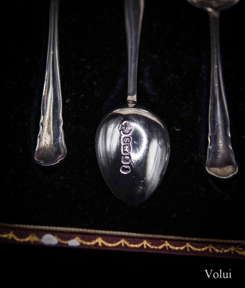 1935 Solid Silver Tea / Coffee Spoons By William Hutton & Son Ltd