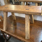 Antique Wooden Stool Pig Bench Rustic Handcrafted Furniture Collectable