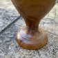 Attractive Vintage Hand Turned Wooden Vase Burr Walnut Collectable Home