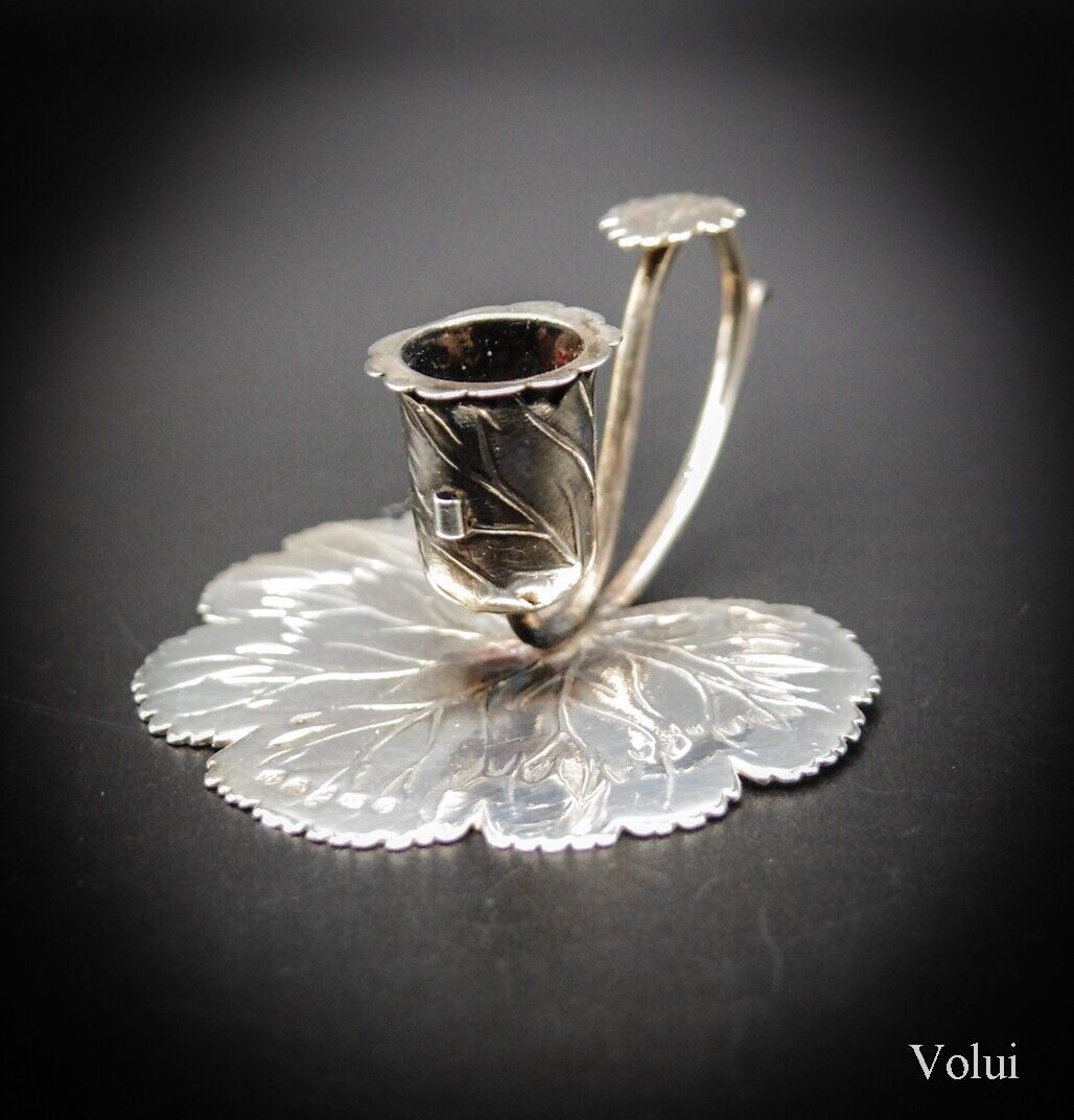 Silver Georgian Joseph Willmore Miniature Chamber Stick Candlestick 1826