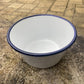 Vintage Enamel Bowl Glider Foreign 16cm Kitchenalia Cooking Camping Baking