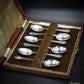 Vintage 1946 Solid Silver Tea / Coffee Spoons By Travis, Wilson & Co Ltd