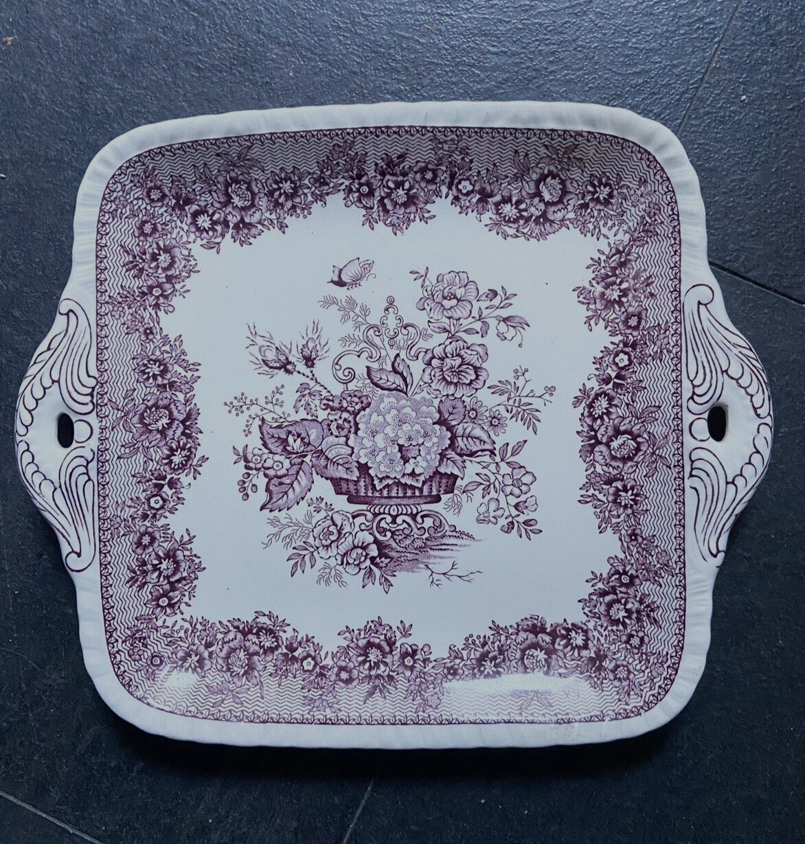 Vintage Masons Ironstone Ascot Tea Plate Cake / Sandwich Plate Collectable