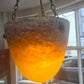 Stunning Antique Muller Freres Hanging Light Shade Art Nouveau French Glass Lamp