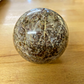 Antique / Vintage Marble Ball Sphere Browns & Greys Diameter 8cm Ornament