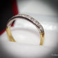 Attractive 18 Carat Gold and Diamond Half Eternity Ring Size M 1/2 Gift Idea