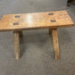 Antique Wooden Stool Pig Bench Rustic Handcrafted Furniture Collectable